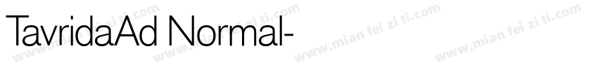 TavridaAd Normal字体转换